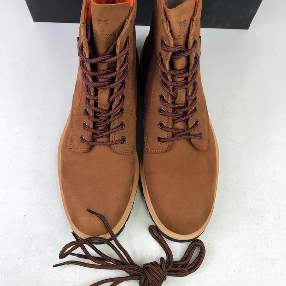 PAUL Smith Men’s Fowler Cow Leather Lace Up Boots - Picture 5 of 9